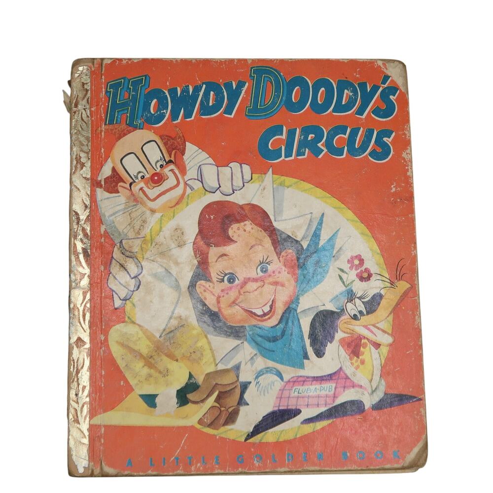 Little Golden Book Howdy Doodys Circus Book Golden Press 1950 Vintage Children